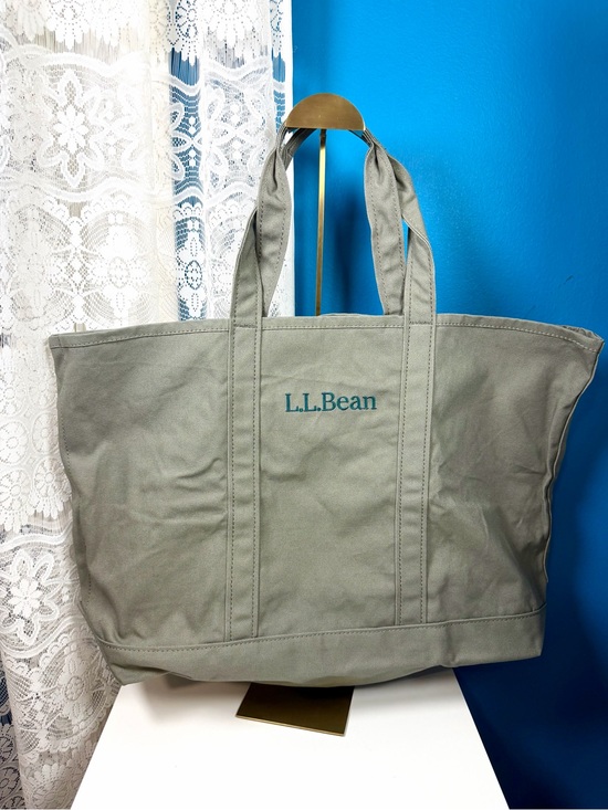 L.L. Bean Handbags - L.L.Bean Olive Grocery Canvas Tote 13.5 in H x 20 in L